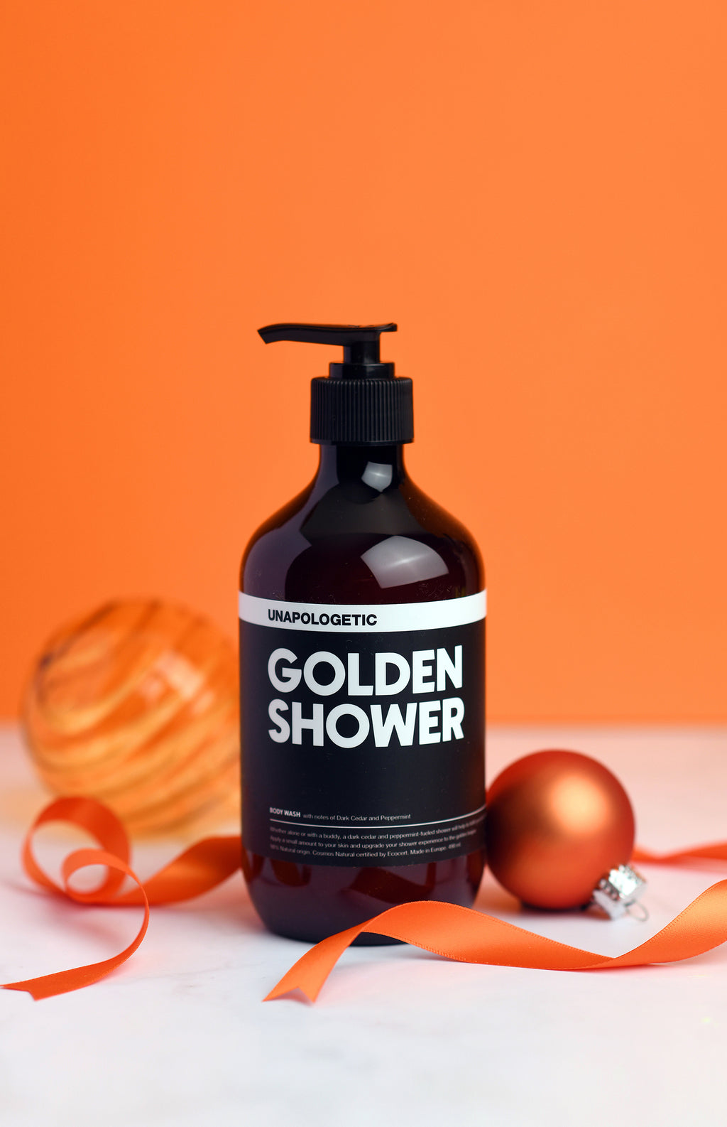 GOLDEN SHOWER - Dark Cedar & Peppermint Body Wash