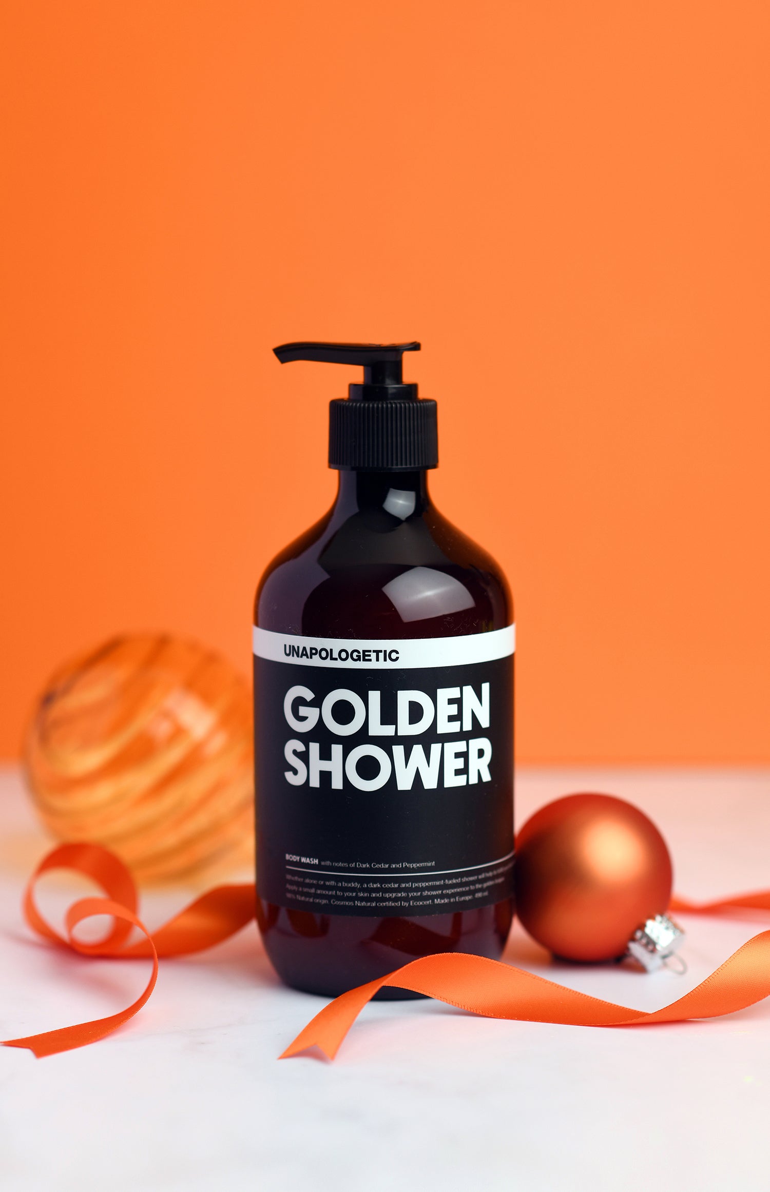 GOLDEN SHOWER - Dark Cedar & Peppermint Body Wash