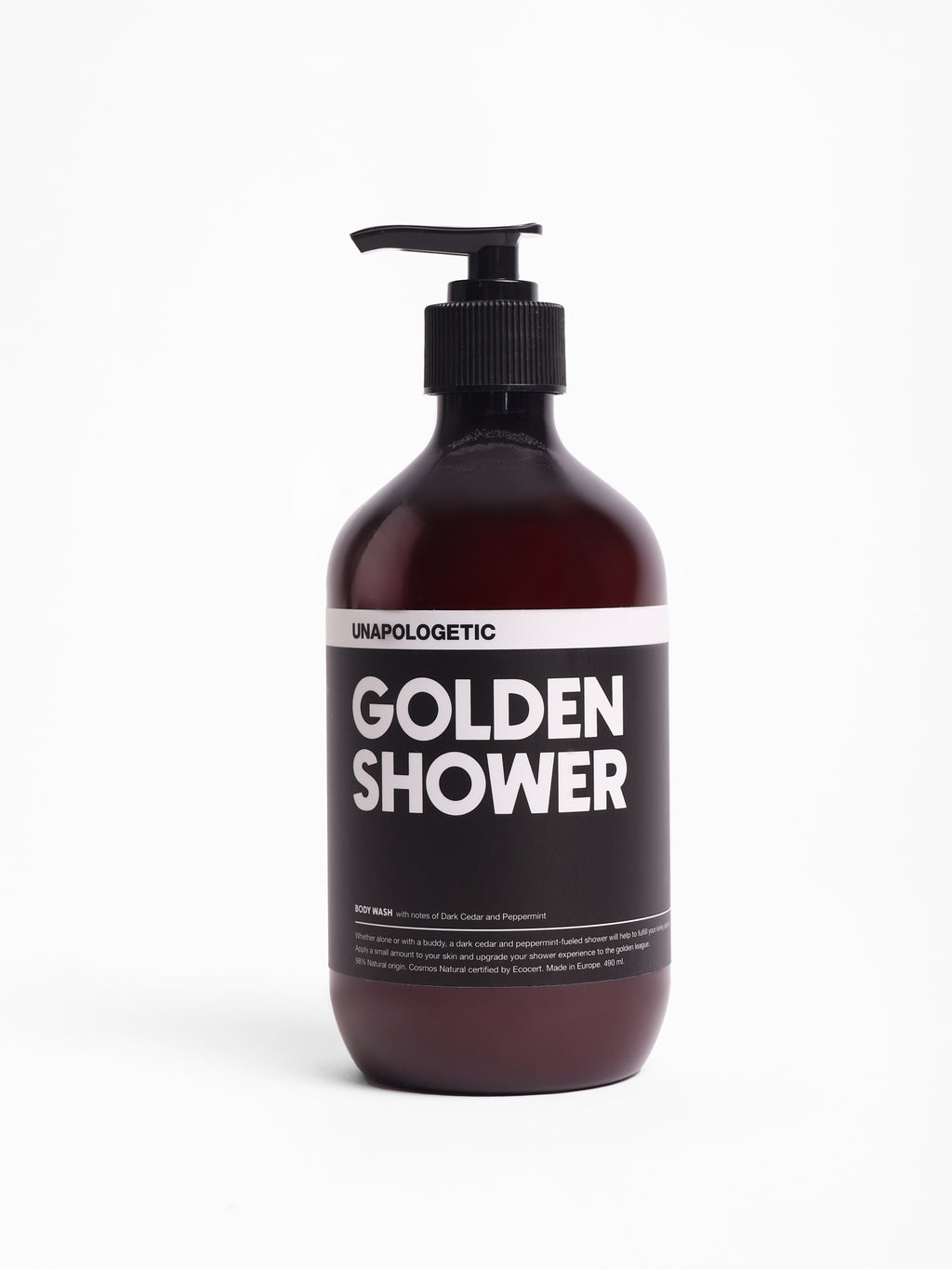 GOLDEN SHOWER - Dark Cedar & Peppermint Body Wash