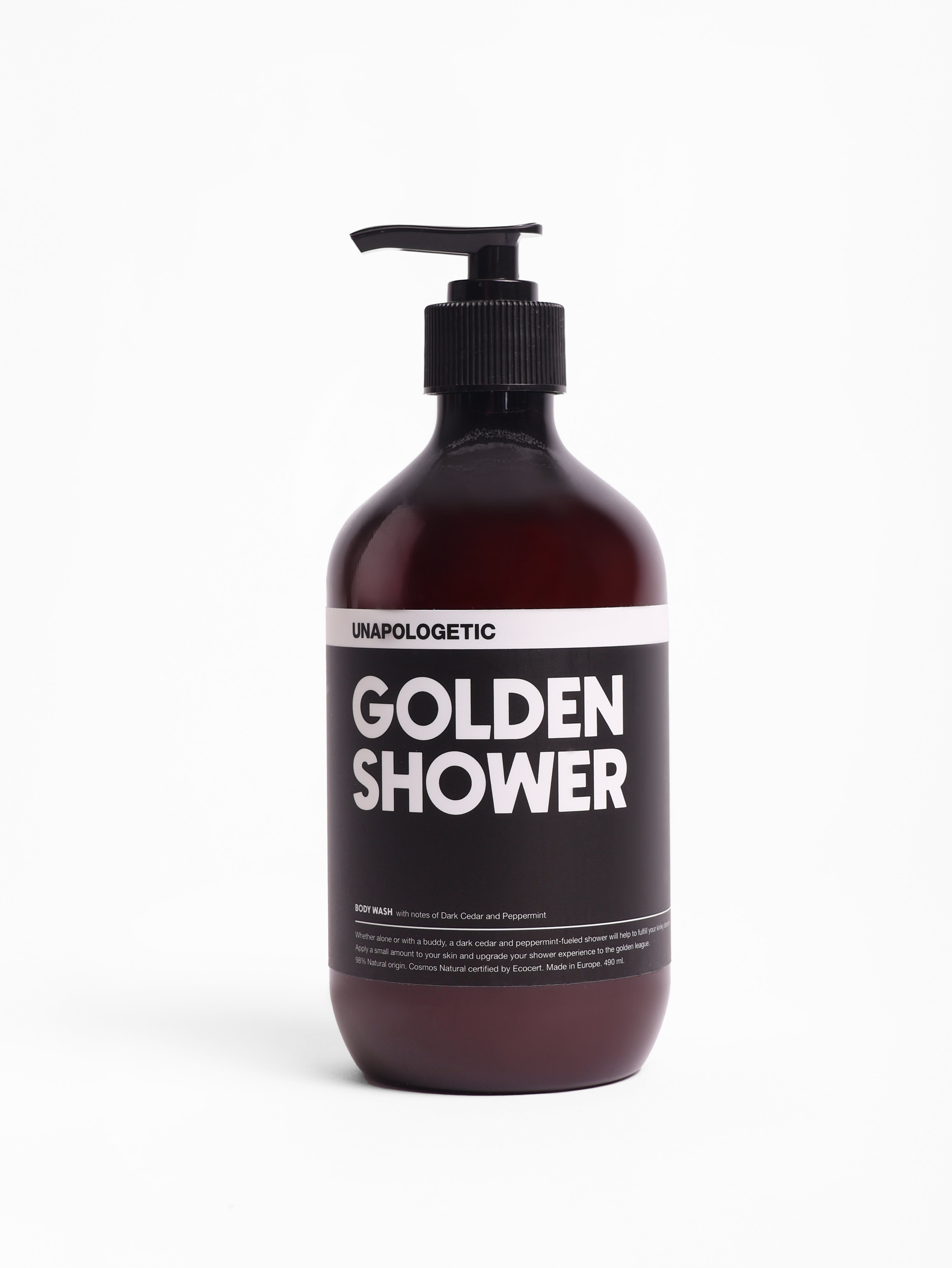 GOLDEN SHOWER - Dark Cedar & Peppermint Body Wash